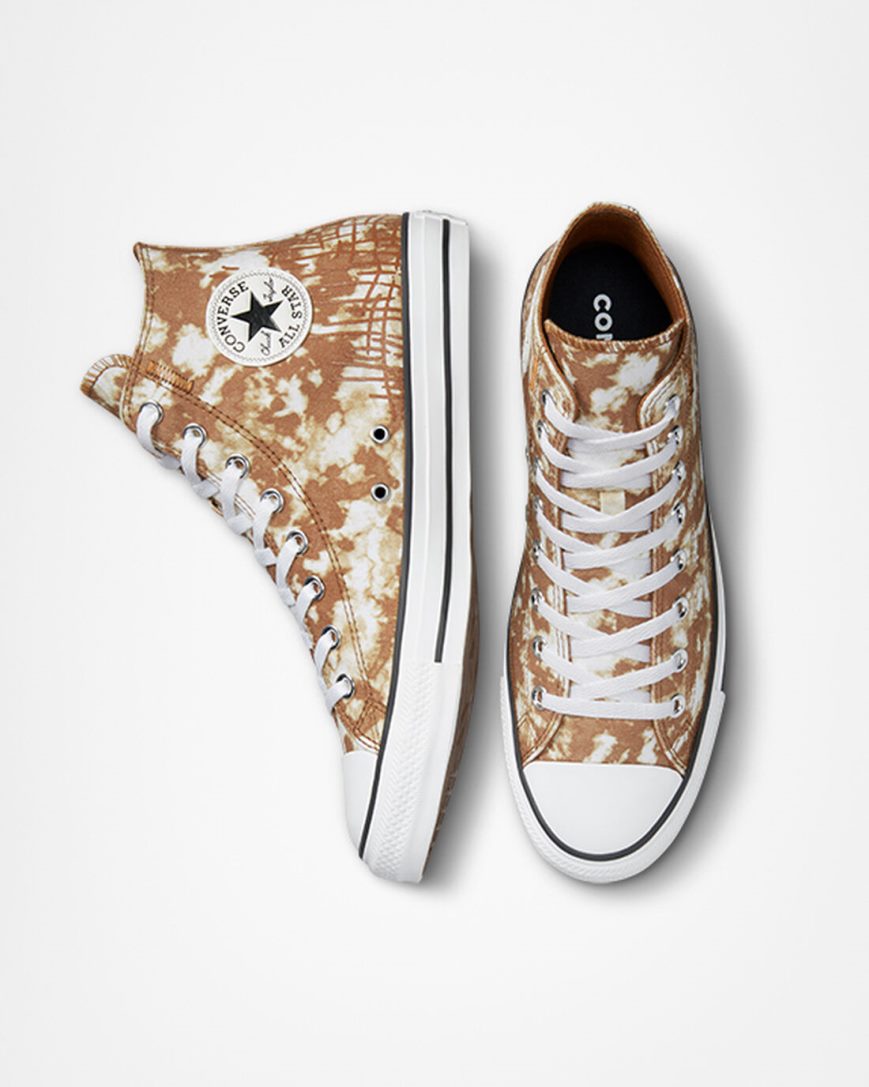 Zapatillas Altas Converse Chuck Taylor All Star Dip Dye Mujer Marrones Blancas Negras | PE 205P47